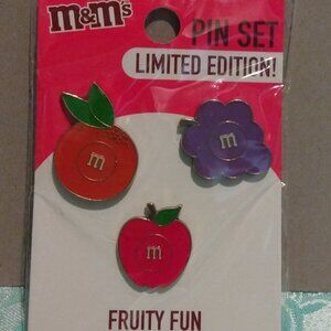M&M's Limited Edition Fruity Fun Pin Set